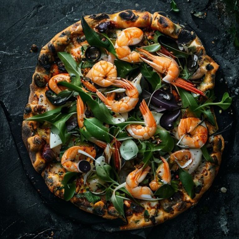 Pizza fruits de mer